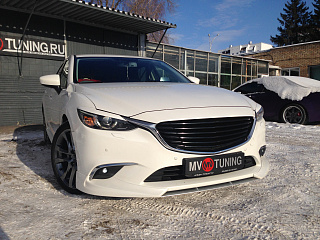 Реснички на фары Mazda 6 / Atenza GJ (2015 - 2018) + УСТАНОВОЧНЫЙ КОМПЛЕКТ