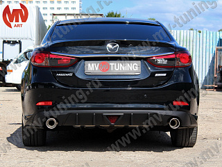 Диффузор заднего бампера var №2 Mazda 6 / Atenza GJ (2012 - 2018)