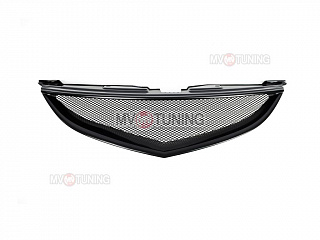 Решетка радиатора Sport (СЕТКА В КОМПЛЕКТЕ) var №1 Mazda 6 (2008-2012) + УСТАНОВОЧНЫЙ КОМПЛЕКТ