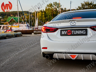 Диффузор заднего бампера var №2 Mazda 6 / Atenza GJ (2012 - 2018)