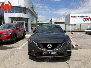 Сплиттер передний под стандартный бампер Mazda 6 GJ / Atenza GJ (2012 - 2018)
