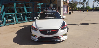 Реснички на фары var №2 фигурные Mazda 6 / Atenza GJ (2012 - 2018) + УСТАНОВОЧНЫЙ КОМПЛЕКТ