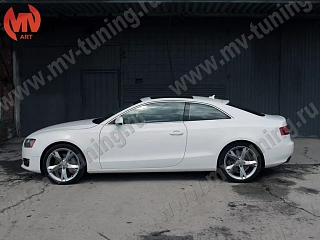 BLACKOUT EDITION. Козырек на стекло Audi A5 / S5 / RS5 (2007-2015) + УСТАНОВОЧНЫЙ КОМПЛЕКТ