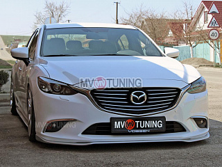 Сплиттер передний под стандартный бампер Mazda 6 GJ / Atenza GJ (2012 - 2018)