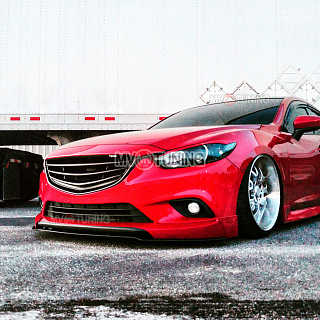 Комплект обвеса SkyActiv для Mazda 6 / Atenza GJ (2012 - 2018) Клыки пер + зад, пороги, сплиттер