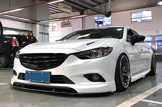 Комплект обвеса SkyActiv для Mazda 6 / Atenza GJ (2012 - 2018) Клыки пер + зад, пороги, сплиттер