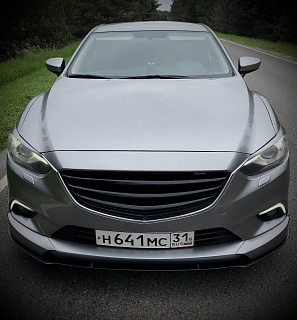Реснички на фары var №2 фигурные Mazda 6 / Atenza GJ (2012 - 2018) + УСТАНОВОЧНЫЙ КОМПЛЕКТ